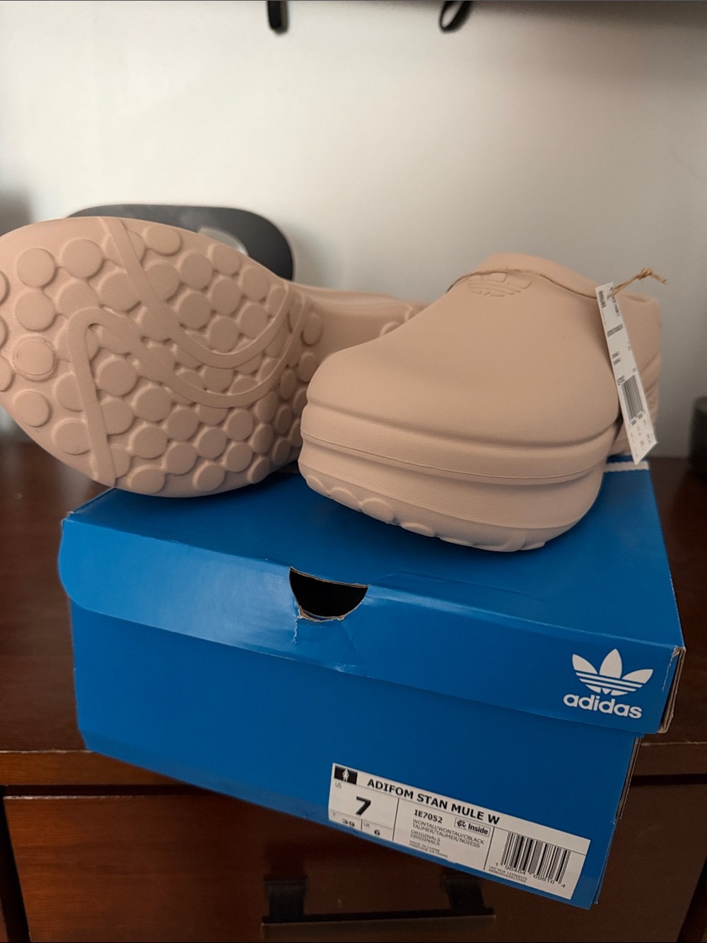 adidas Women’s Adifom Stan Mule W - Nude/tan Clog